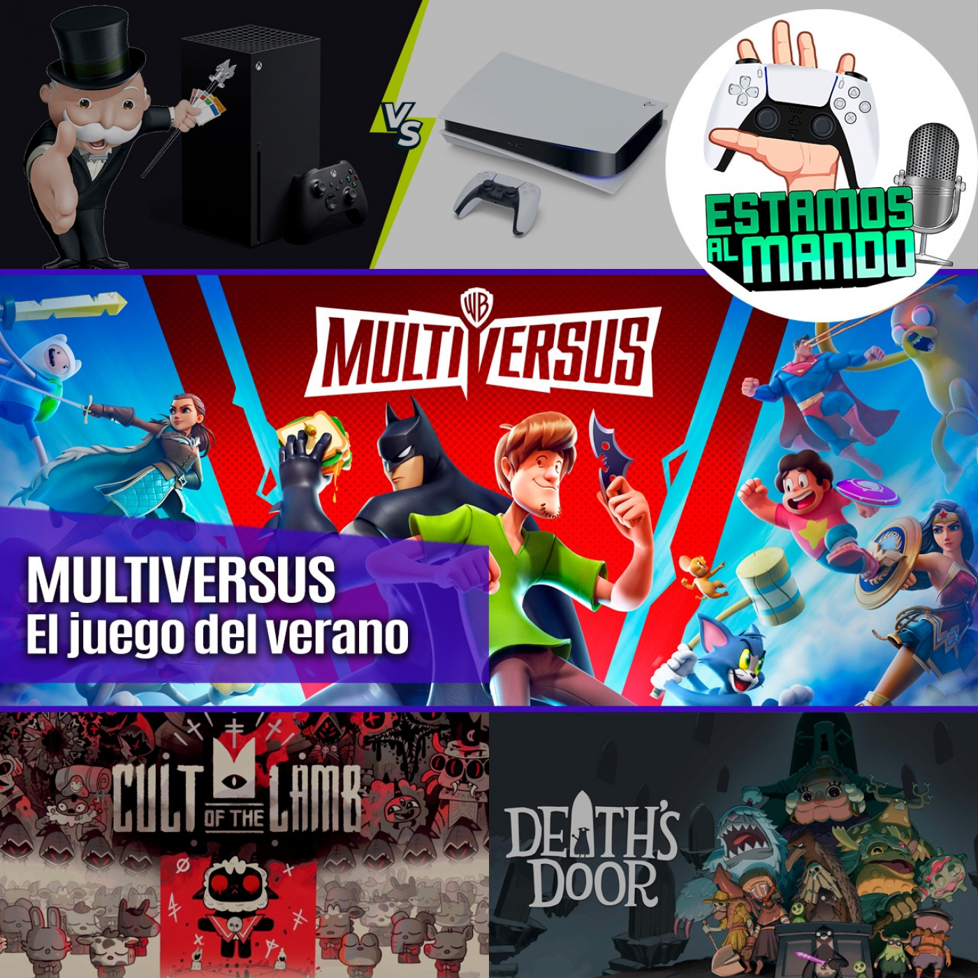 EAM 5-1 Todo sobre Multiversus, Sony y Xbox se pelean, análisis Cult of the Lamb