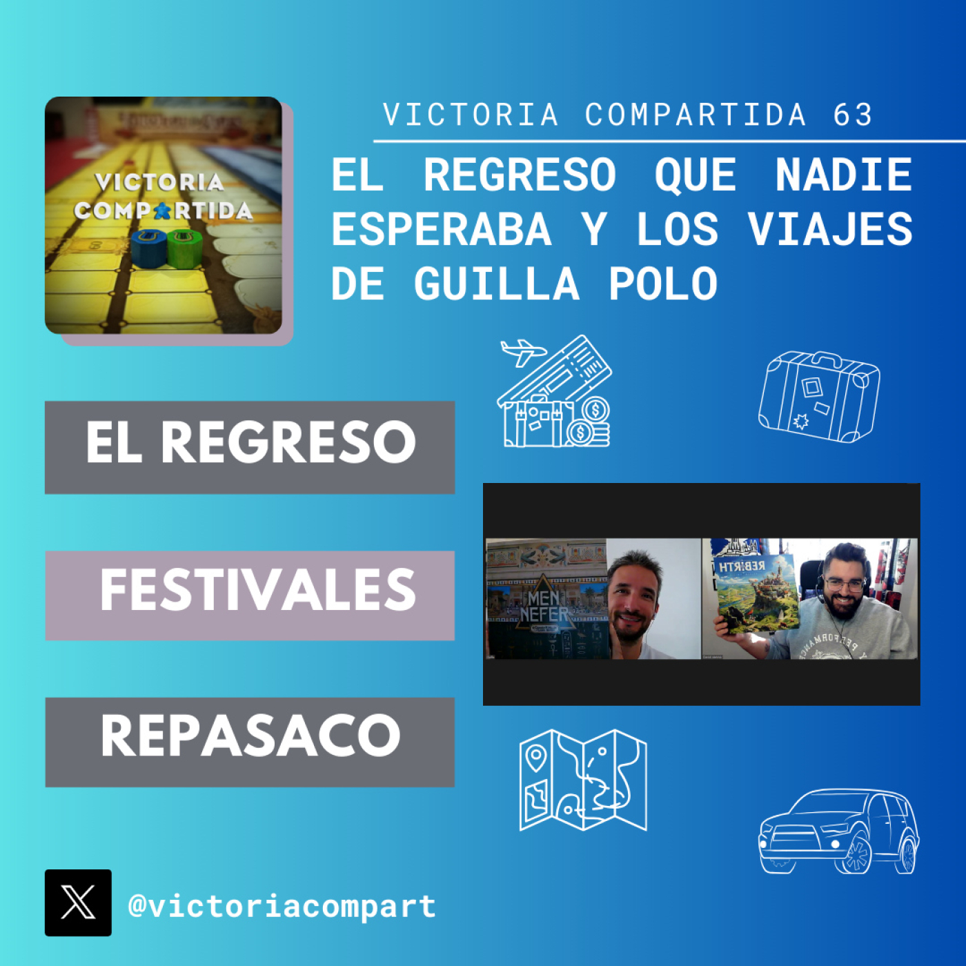 Victoria Compartida 63 - El Regreso que nadie esperaba y los viajes de Guilla Polo