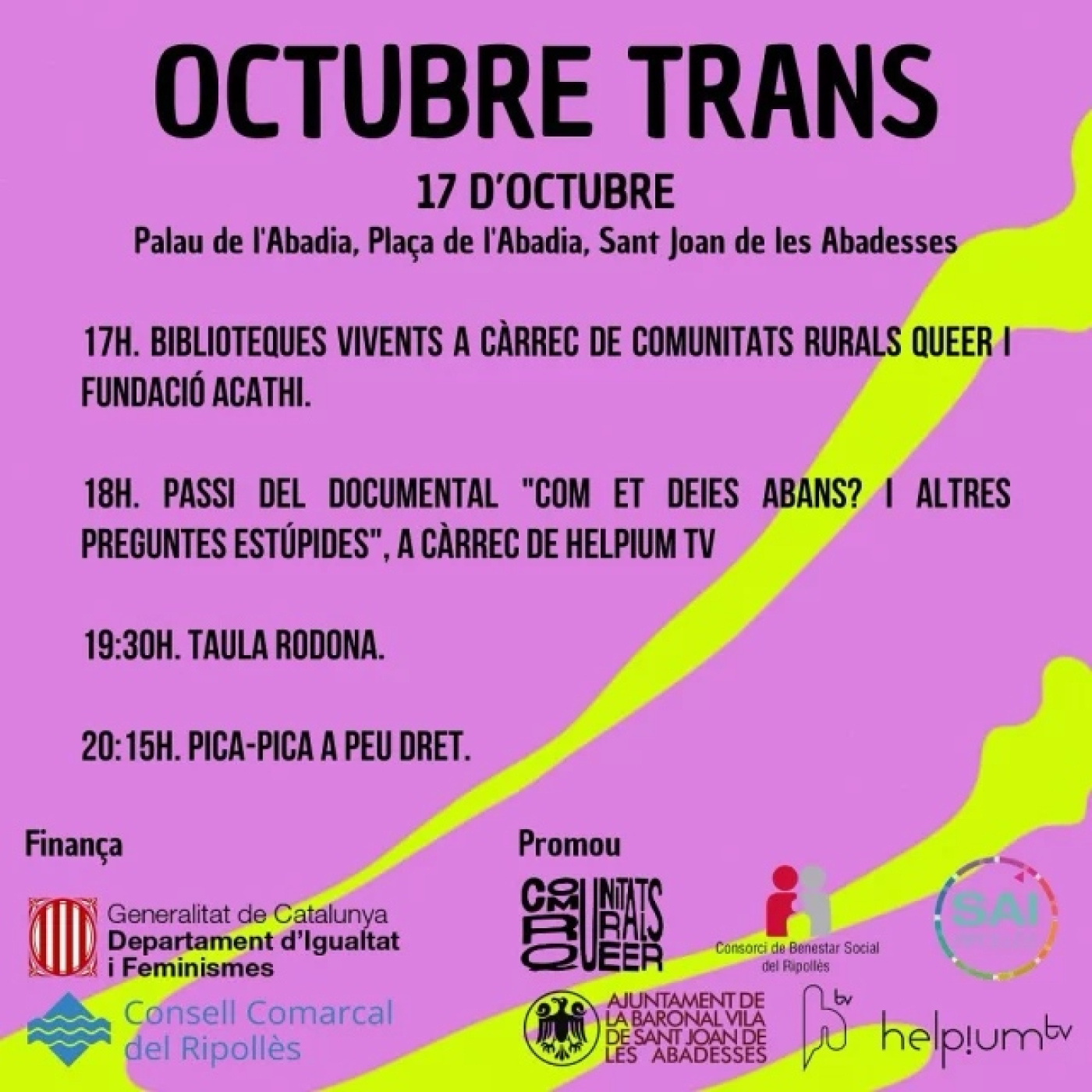 En el marc de l'Octubre Trans, parlem de Comunitats Rurals Queer i de l'activitat que es farà a Sant Joan dijous episode artwork