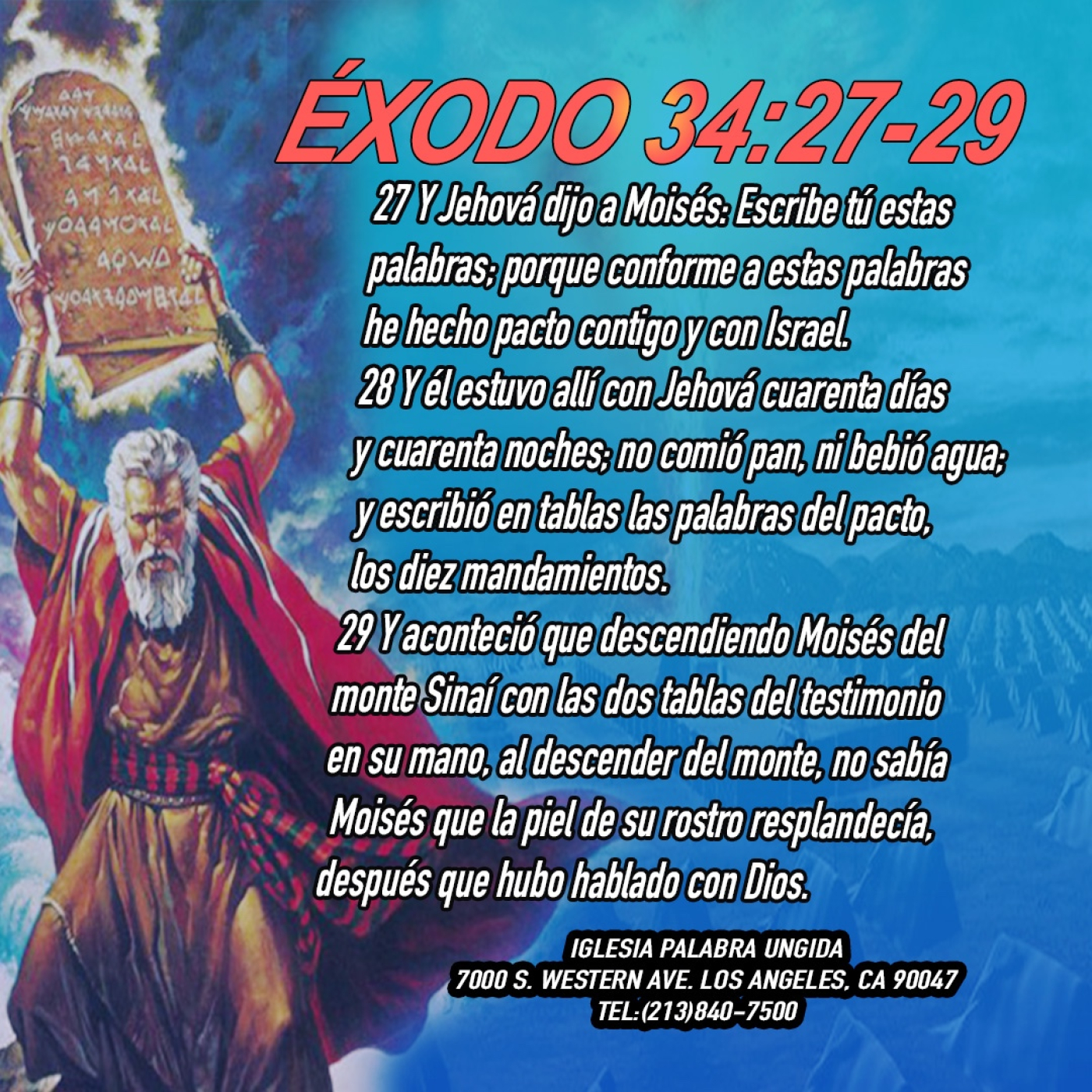 Hablar con Dios es un sacrificio pero es un deleite/ Éxodo 34/27-29/ Edgar Calderon/Palabra Ungida episode artwork