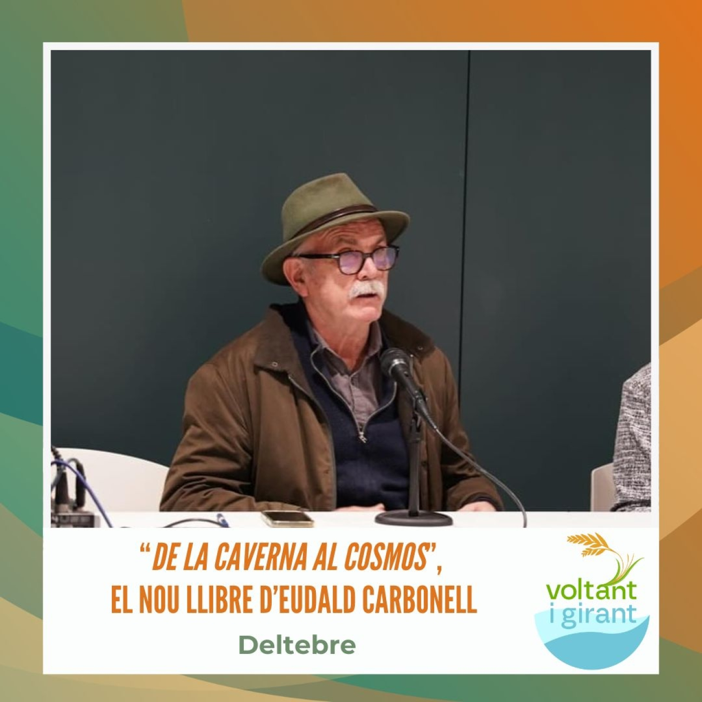 “De la Caverna al Cosmos”, el nou llibre d’Eudald Carbonell, presentat al Centre Cultural del Delta episode artwork