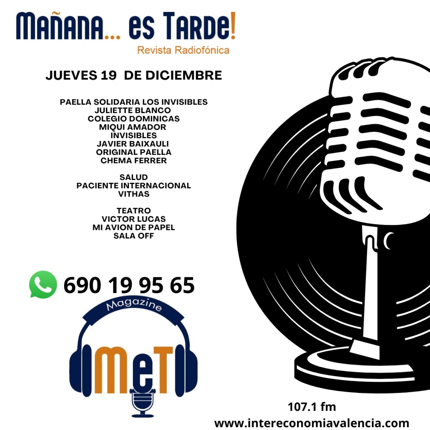 MAÑANA ES TARDE!!! MET