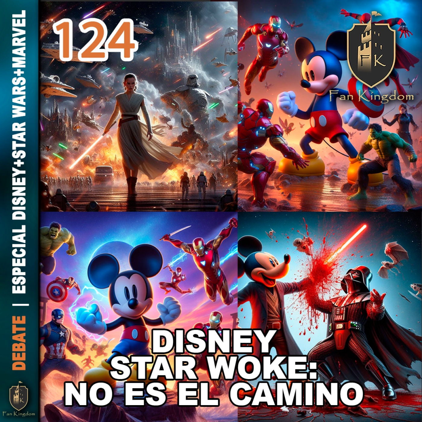 DEBATE | DISNEY STAR WOKE: ESE NO ES EL CAMINO (FK124) #disney #starwars #marvel  ️  episode artwork