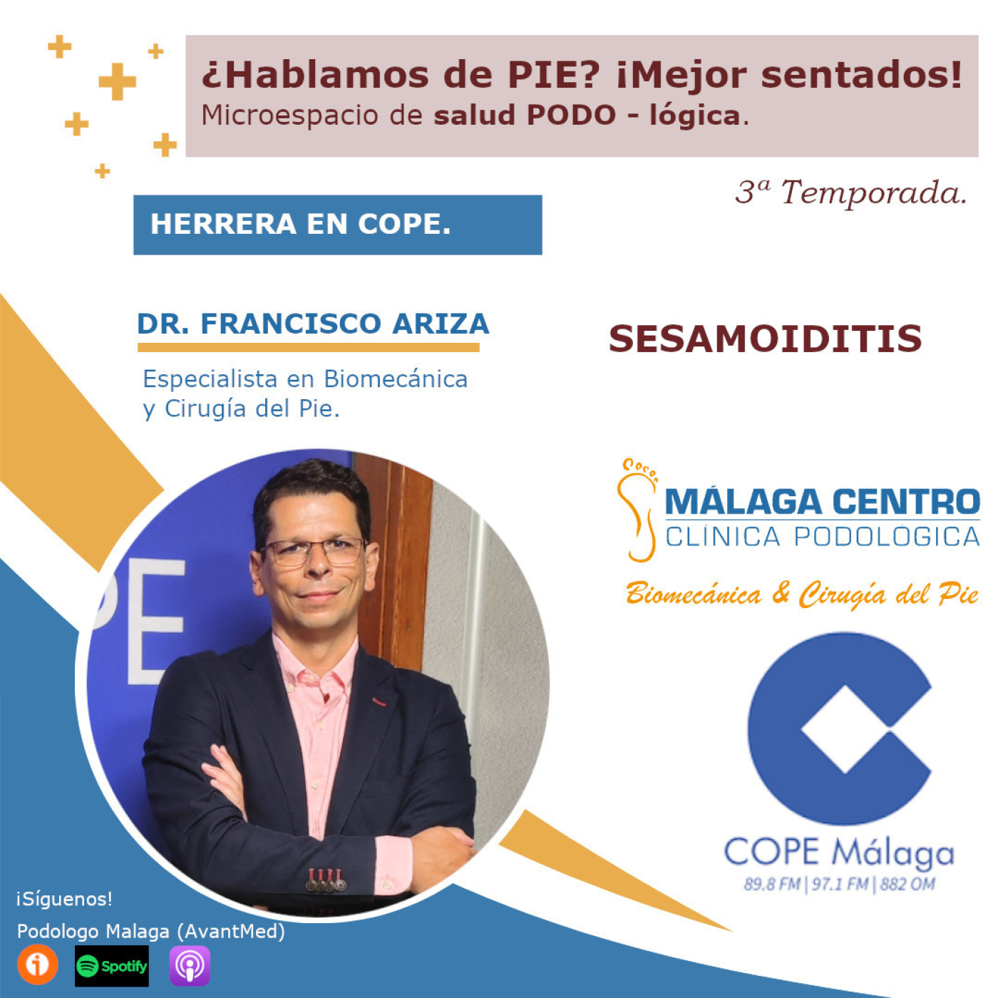 Sesamoiditis en ... ¿Hablamos de PIE? ¡Mejor sentados! 25 x 03 |Microespacio de salud podo-LÓGICA (07/05/2025) episode artwork