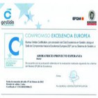 Proyecto ESPERANZA consigue el certificado de calidad EFQM