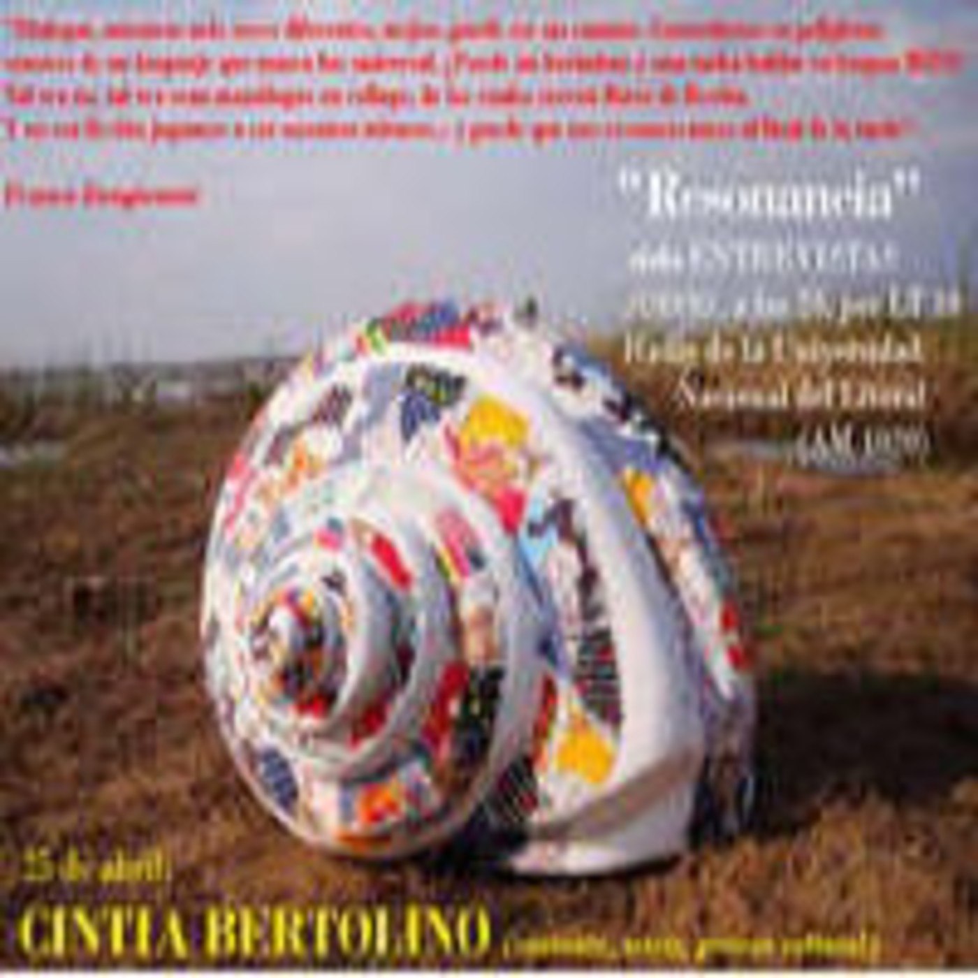 Resonancia 25-04-2013, segundo bloque. Entrevista a Cintia Bertolino episode artwork