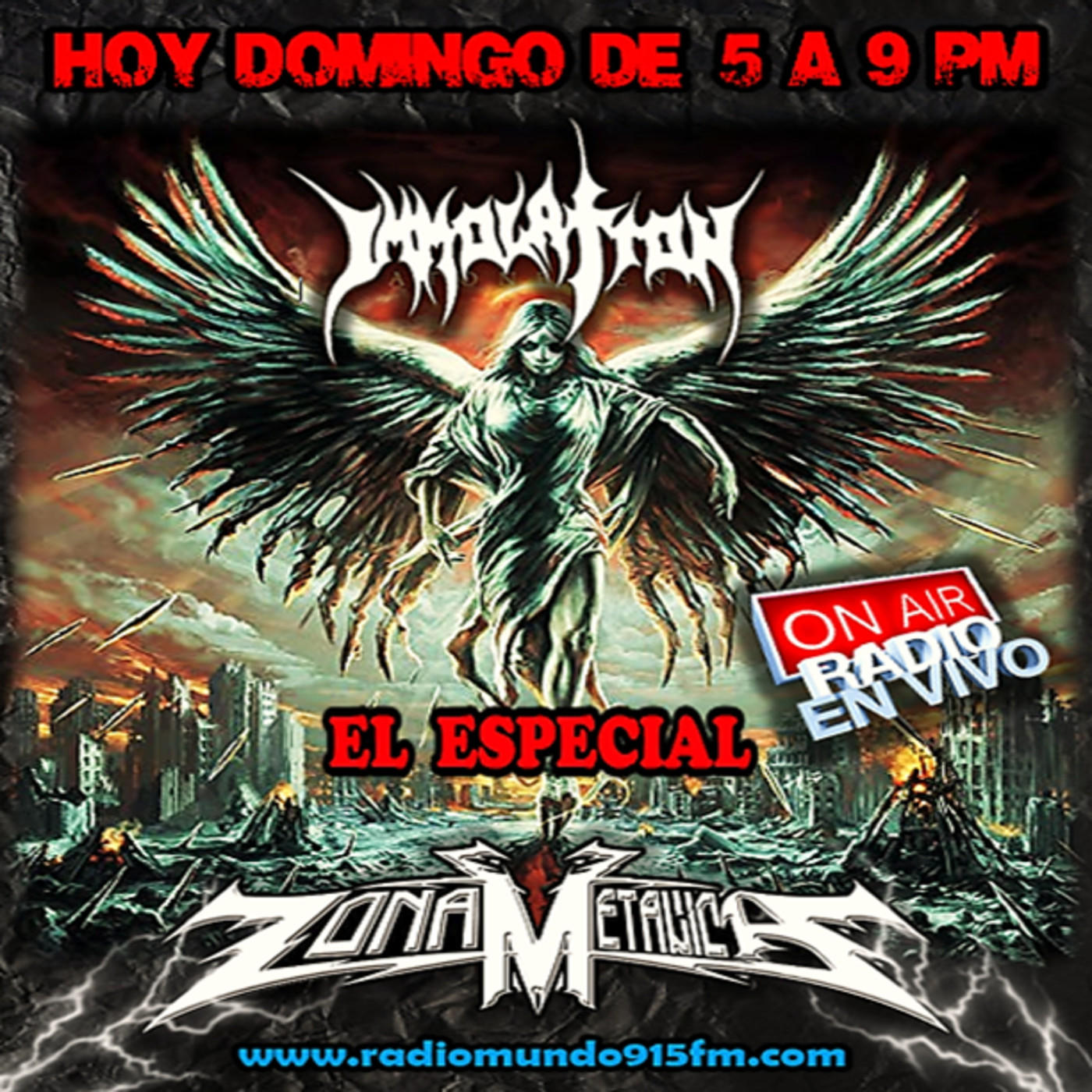 ZONA METÁLICA ESPECIAL DE IMMOLATION Y ENTREVISTA A EPIDEMIA 30-junio-2019 episode artwork