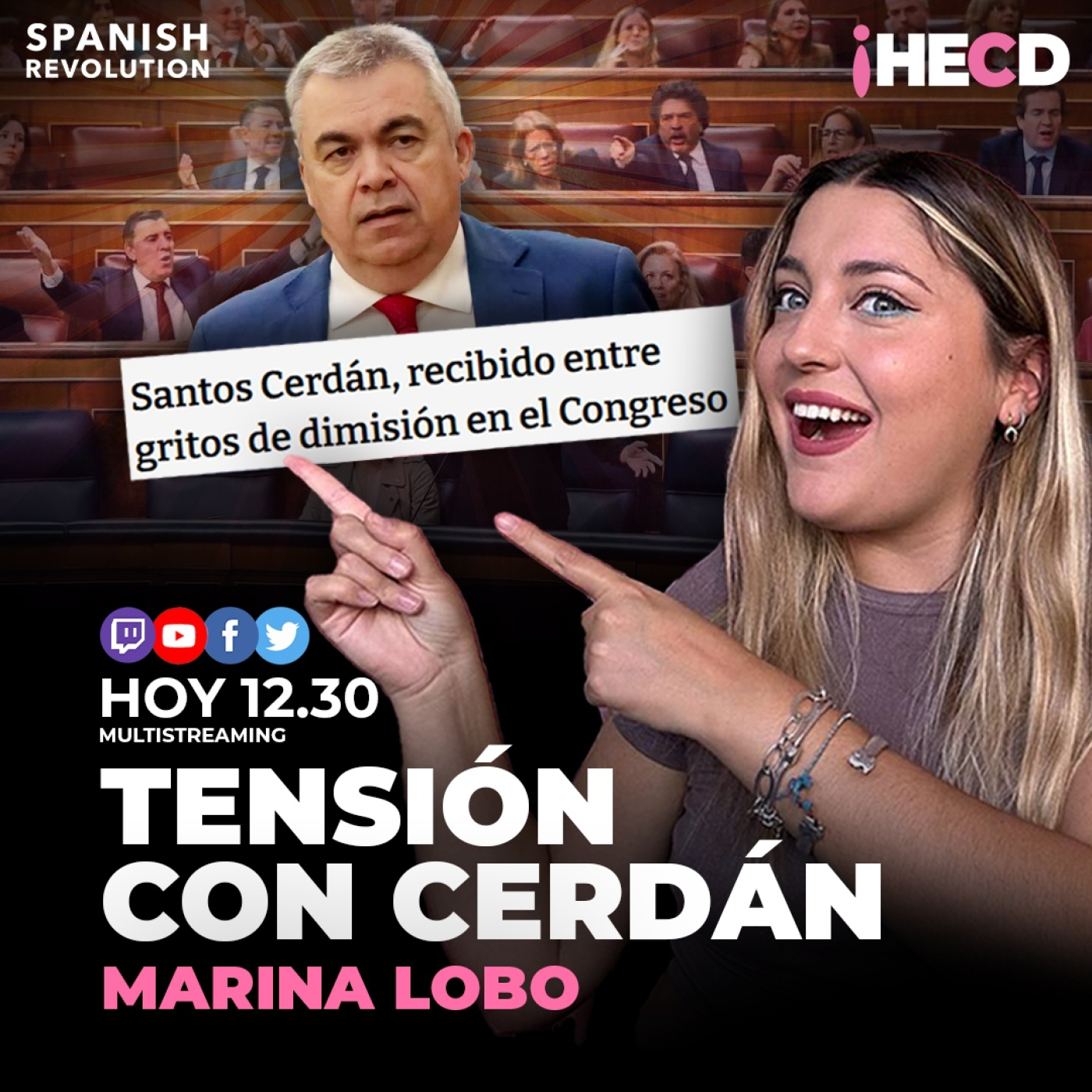 HECD! 562 Marina Lobo - Tensión con Santos Cerdán + ACO denuncia al Sr.Liberal + No al cantón La Paz+ Barbara Rey