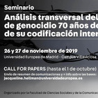 El delito de genocidio 70 años después de su codificación internacional: Inauguración.