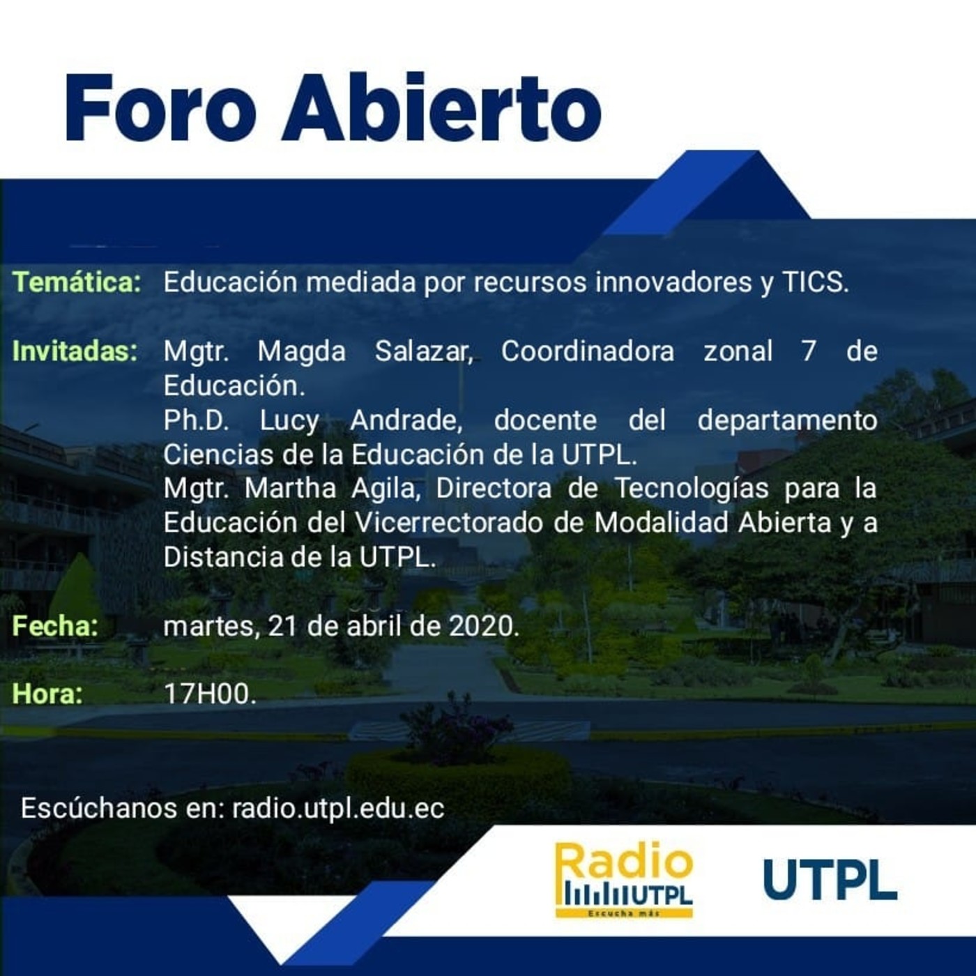 Foro Abierto, primer programa