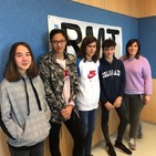Ent. Hiba, Nuria, Beltrán e Martin do IES San Paio - Participación no no Cpo Escolar Provincial de Orientación a Pé