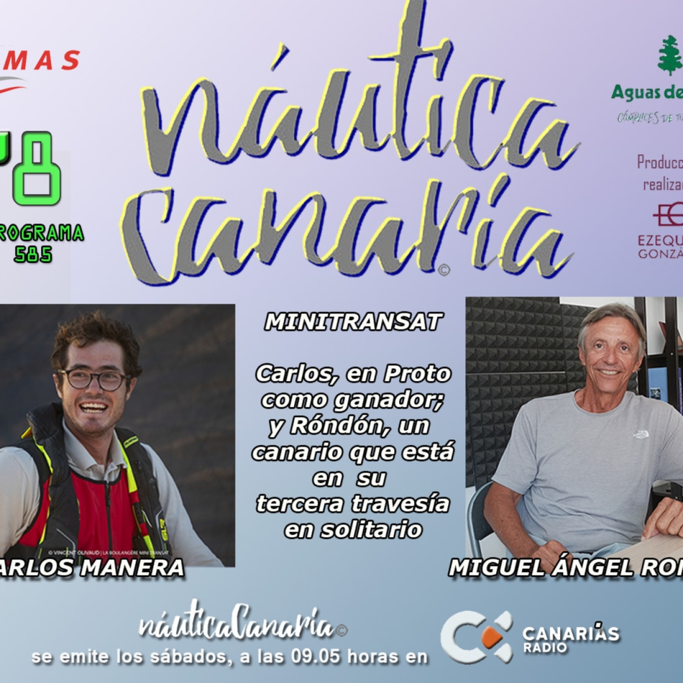 Náutica Canaria. 585. MiniTransat. Carlos Manera / Miguel Ángel Rondón. 14oct23 episode artwork