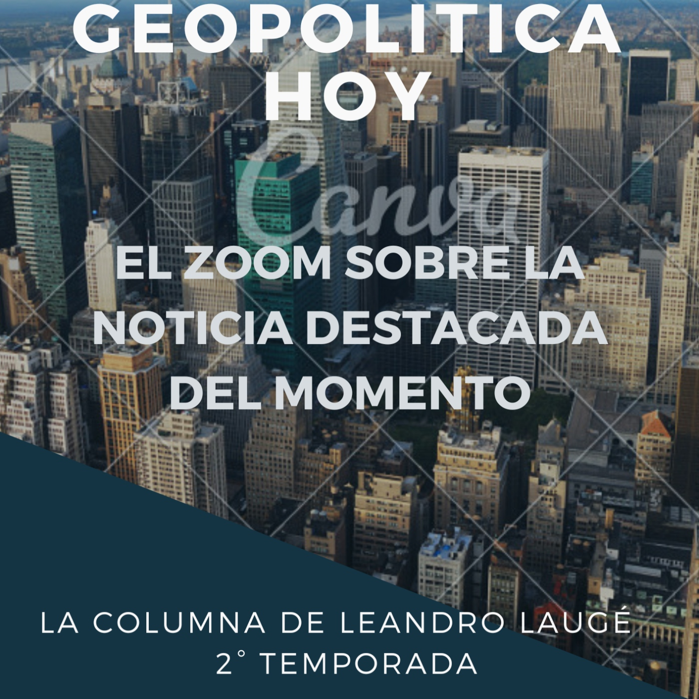 "Geopolítica Hoy. El Zoom sobre la noticia destacada del momento". La columna de "Leandro Laugé"