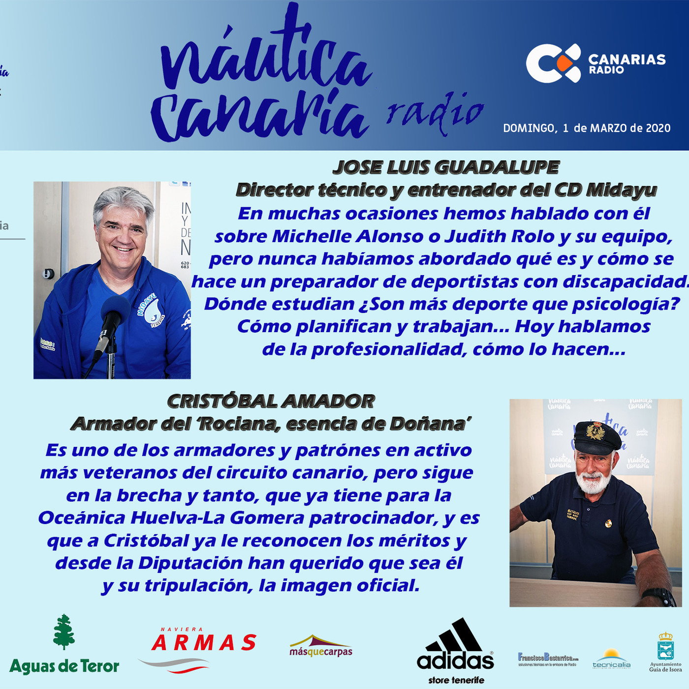 Náutica Canaria Radio, en las frecuencias de Canarias Radio para todo el Archipiélago DOM.01032020 episode artwork