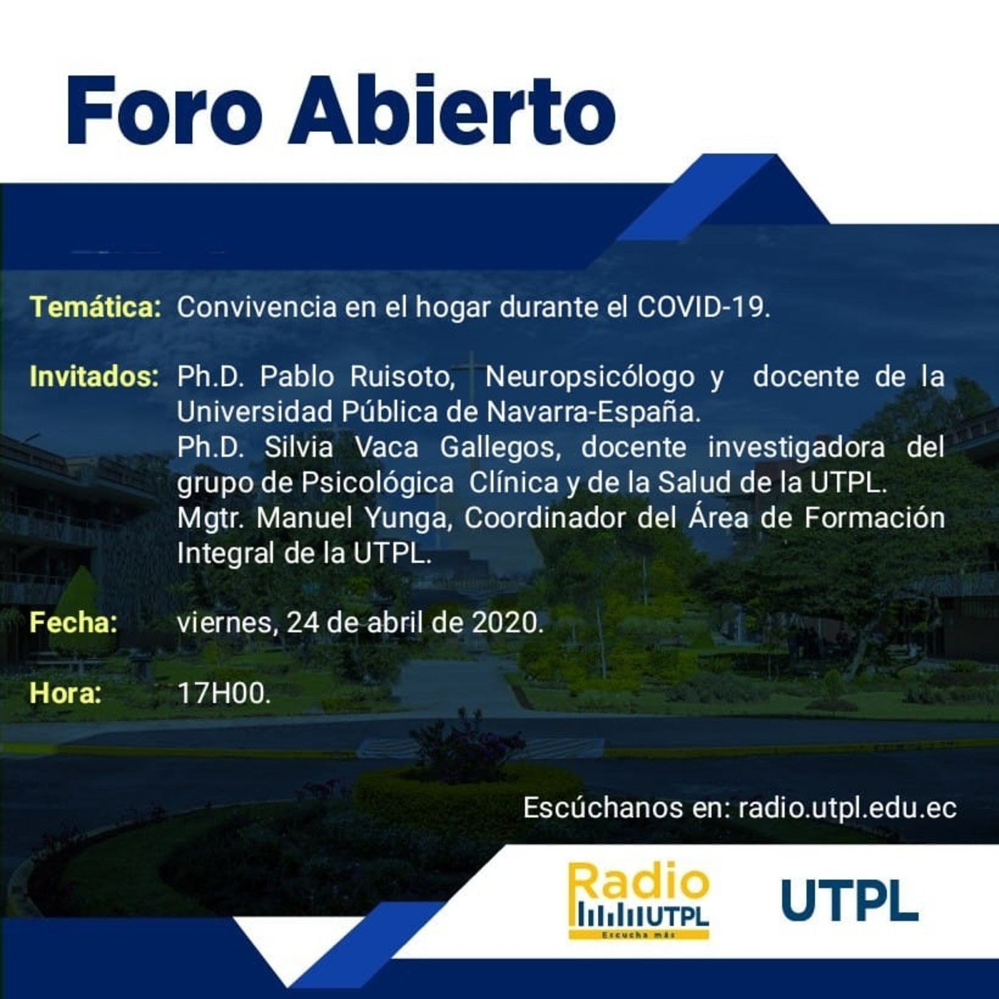 Foro Abierto, primer programa
