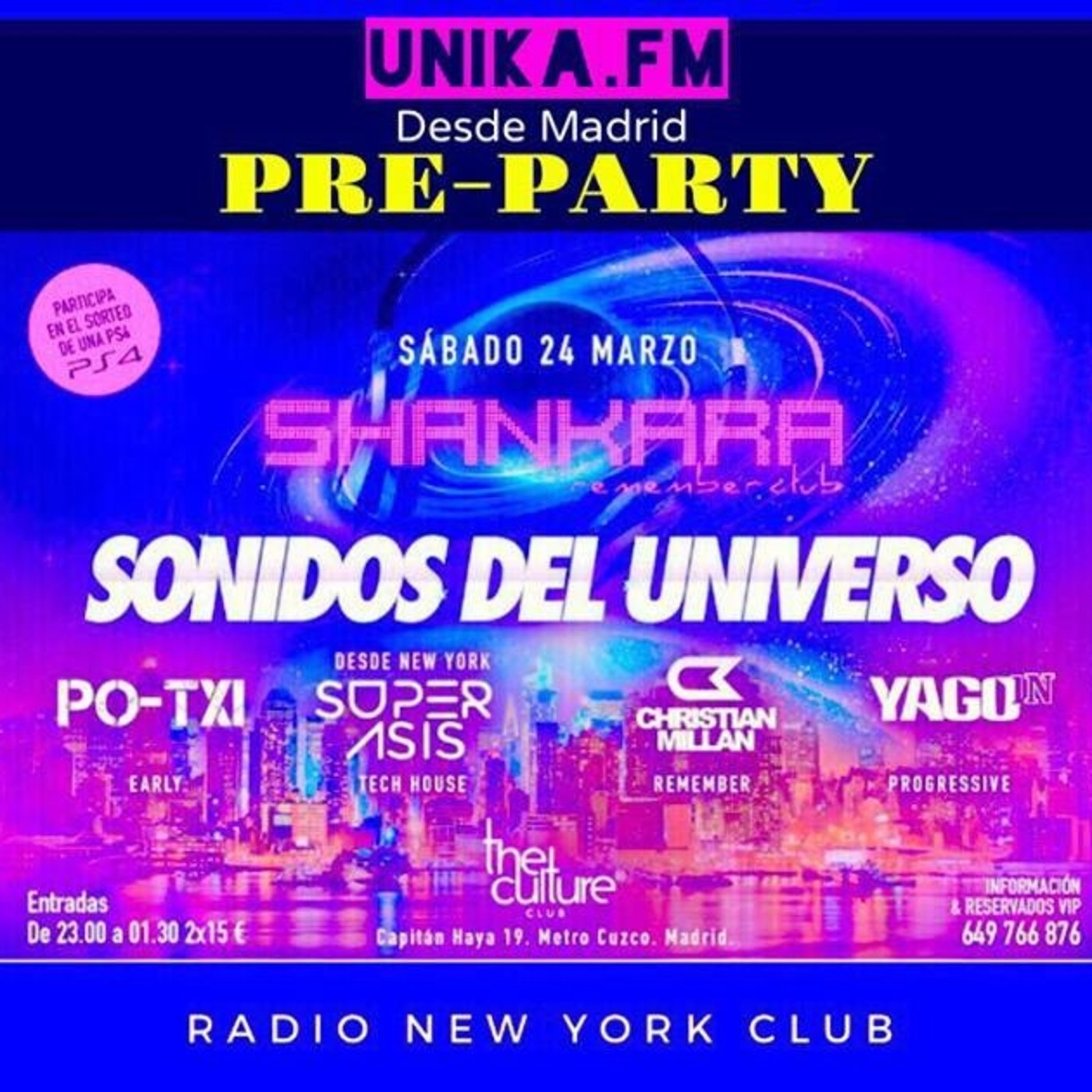 296.-Superasis Presents: Sonidos Del Universo@Radioshow #296 Live at Unika.fm Madrid.23.03.18 episode artwork