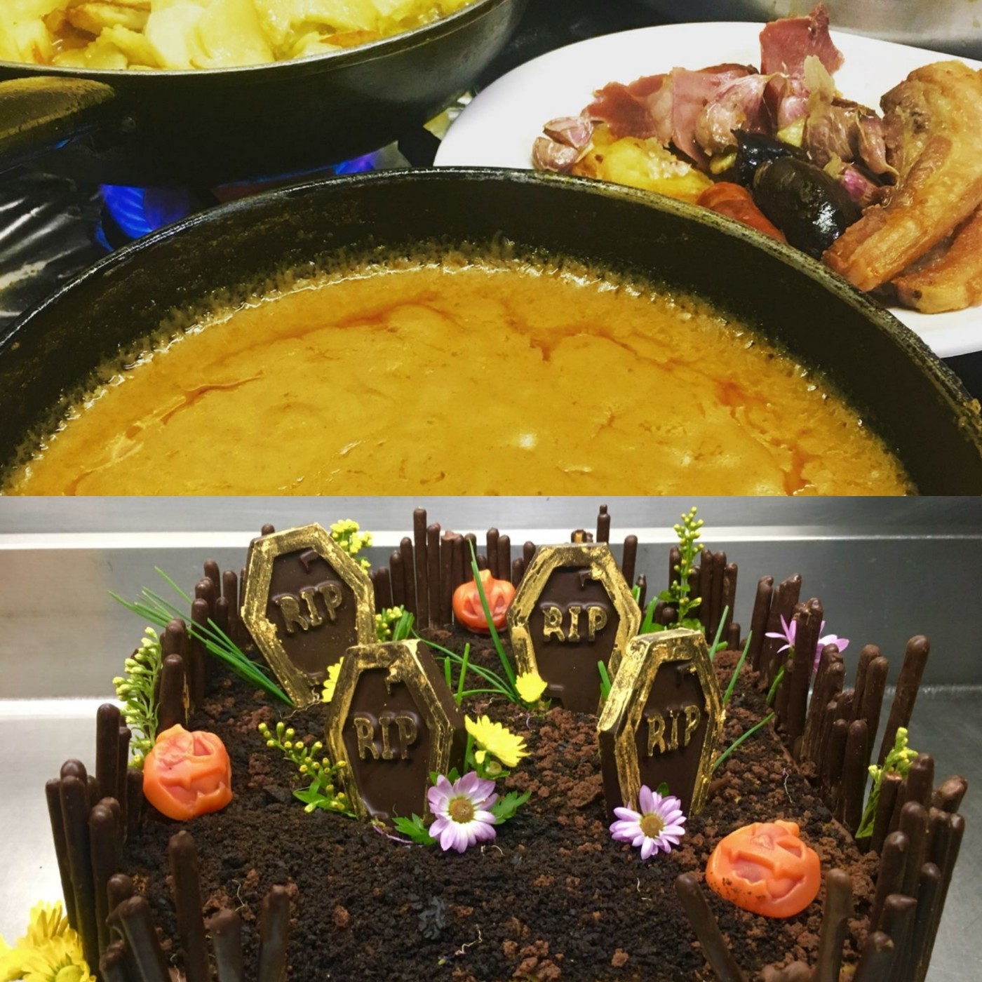 En la cocina con Jorge Campos: Gachas ayer y hoy / Tarta Halloween.