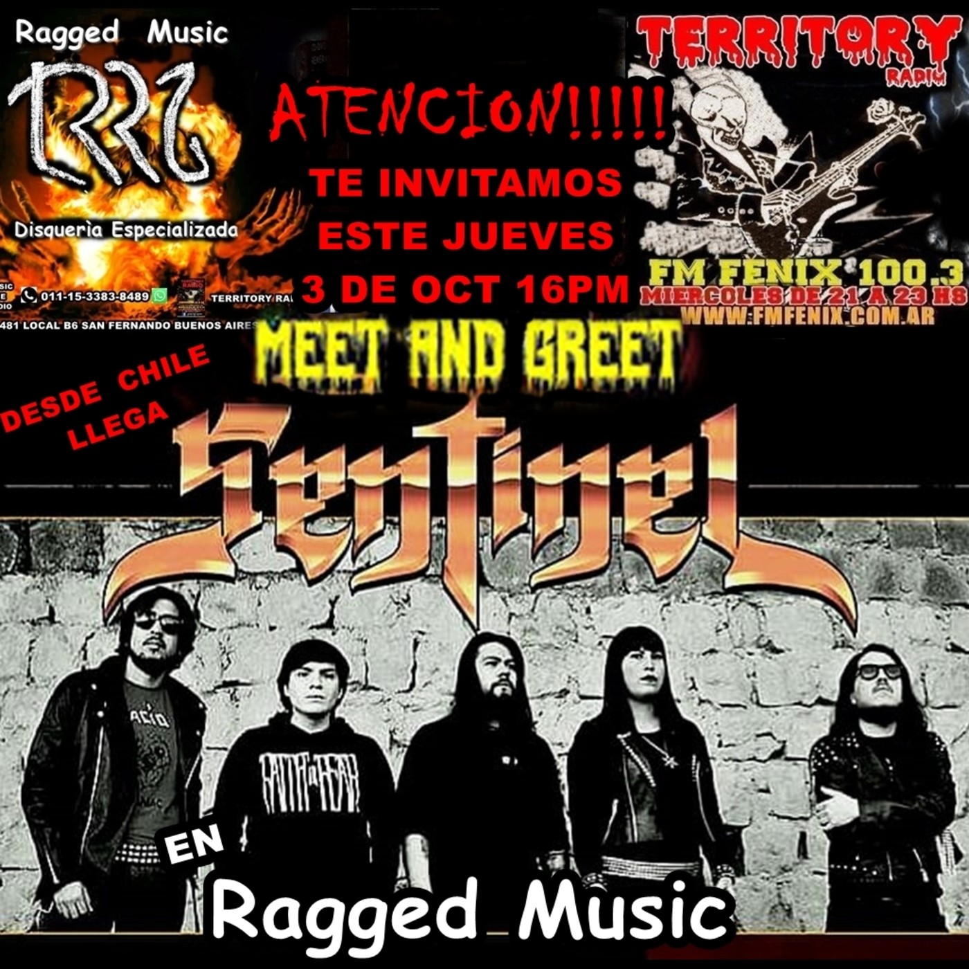 TERRITORY RADIO ENTREVISTA SENTINEL 03-10-2019 RAGGED MUSIC episode artwork