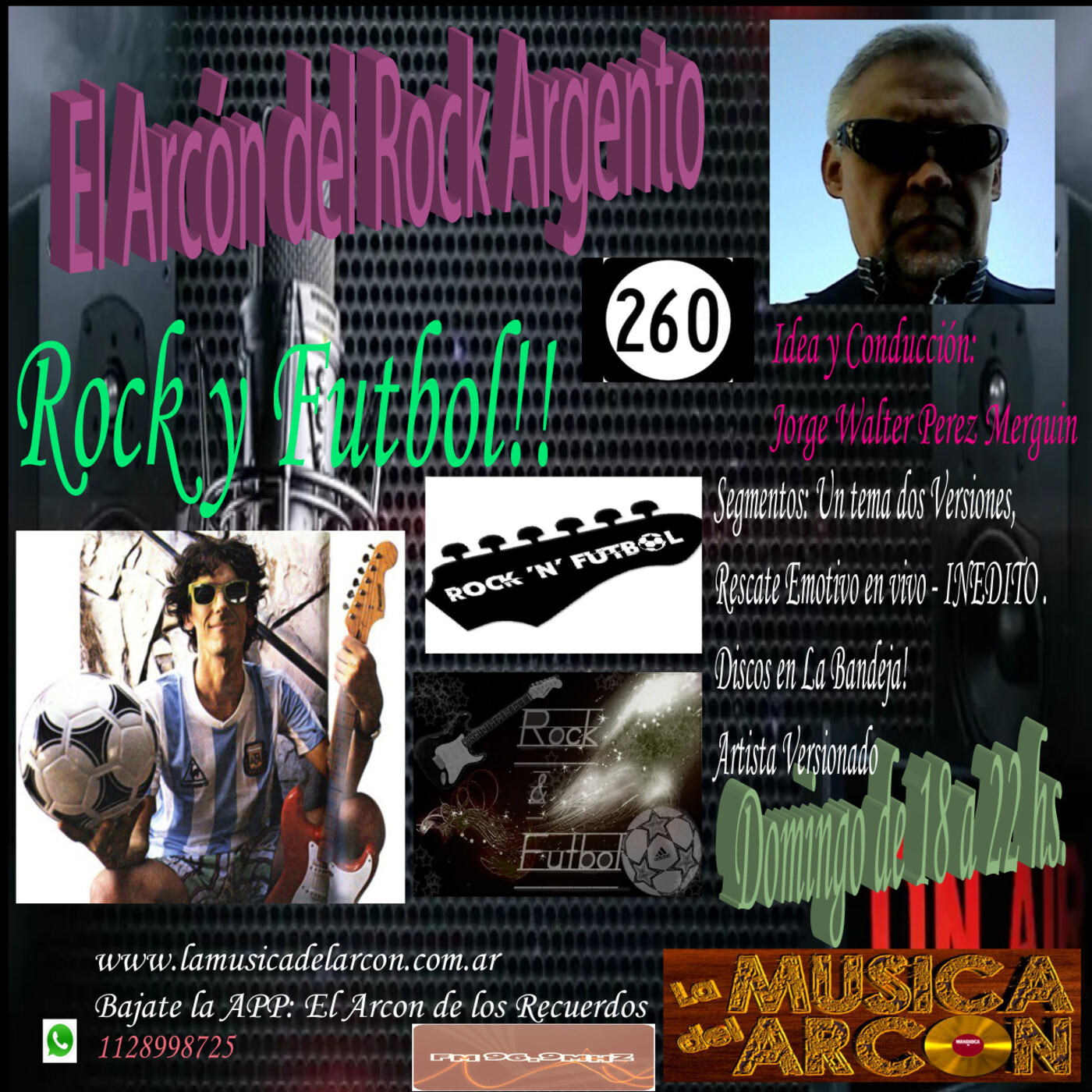 El Arcon del Rock Argento - Emisión n° 260 Rock y Futbol - 31-10-2021 episode artwork