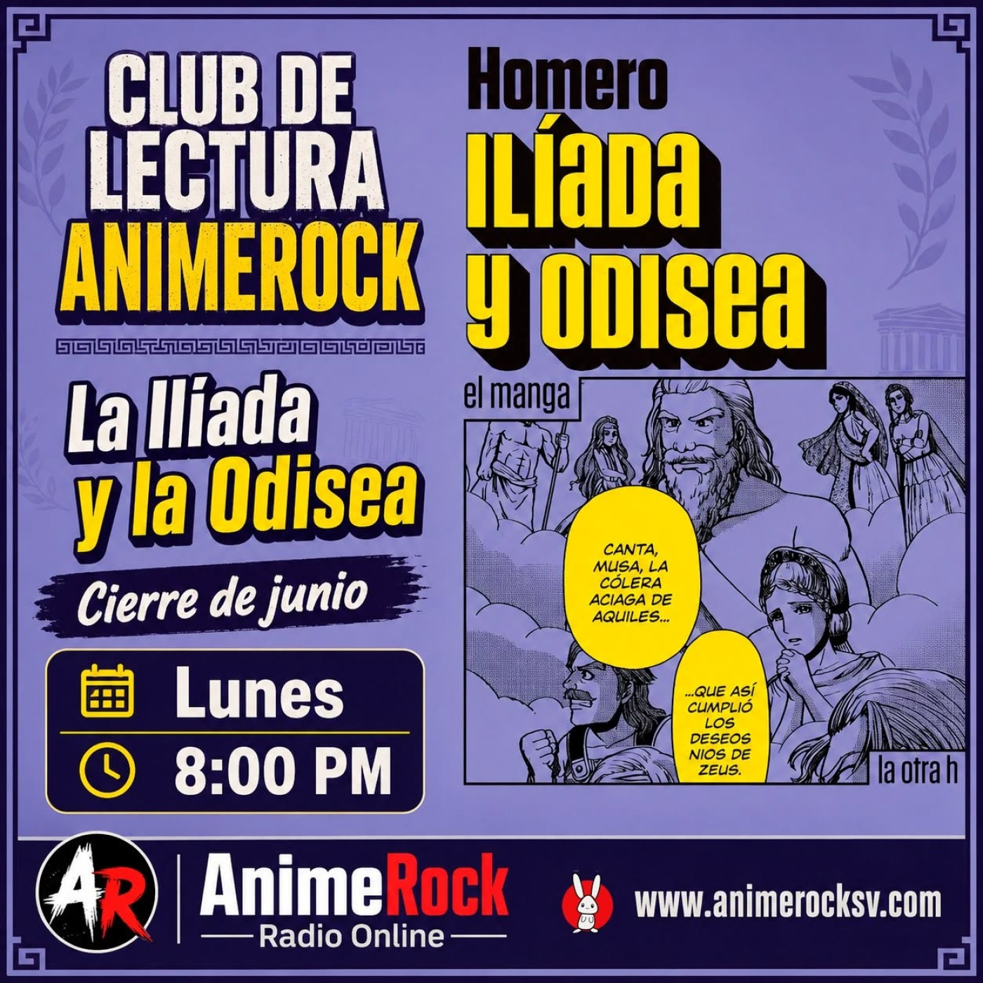 La Ilíada y La Odisea en manga animerock 29 Junio 2026 episode artwork
