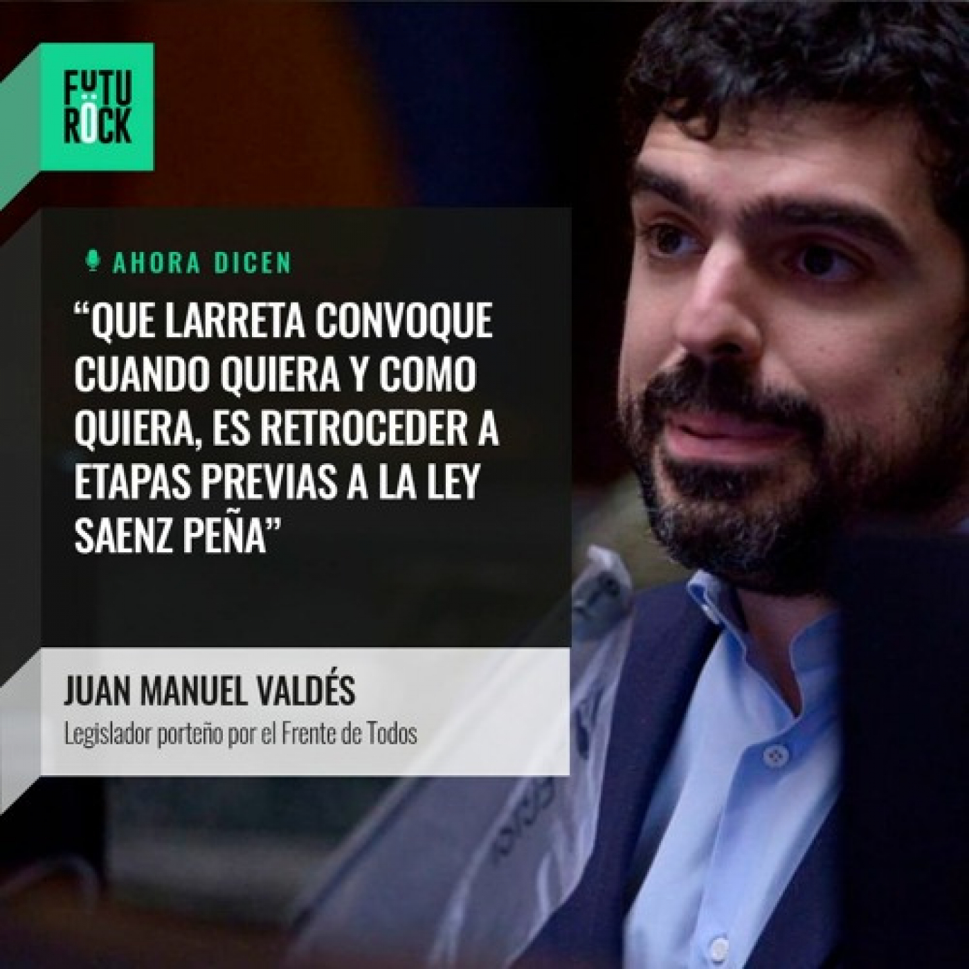 Valdés: "Larreta retrocede a etapas previas a la ley Saénz Peña" episode artwork