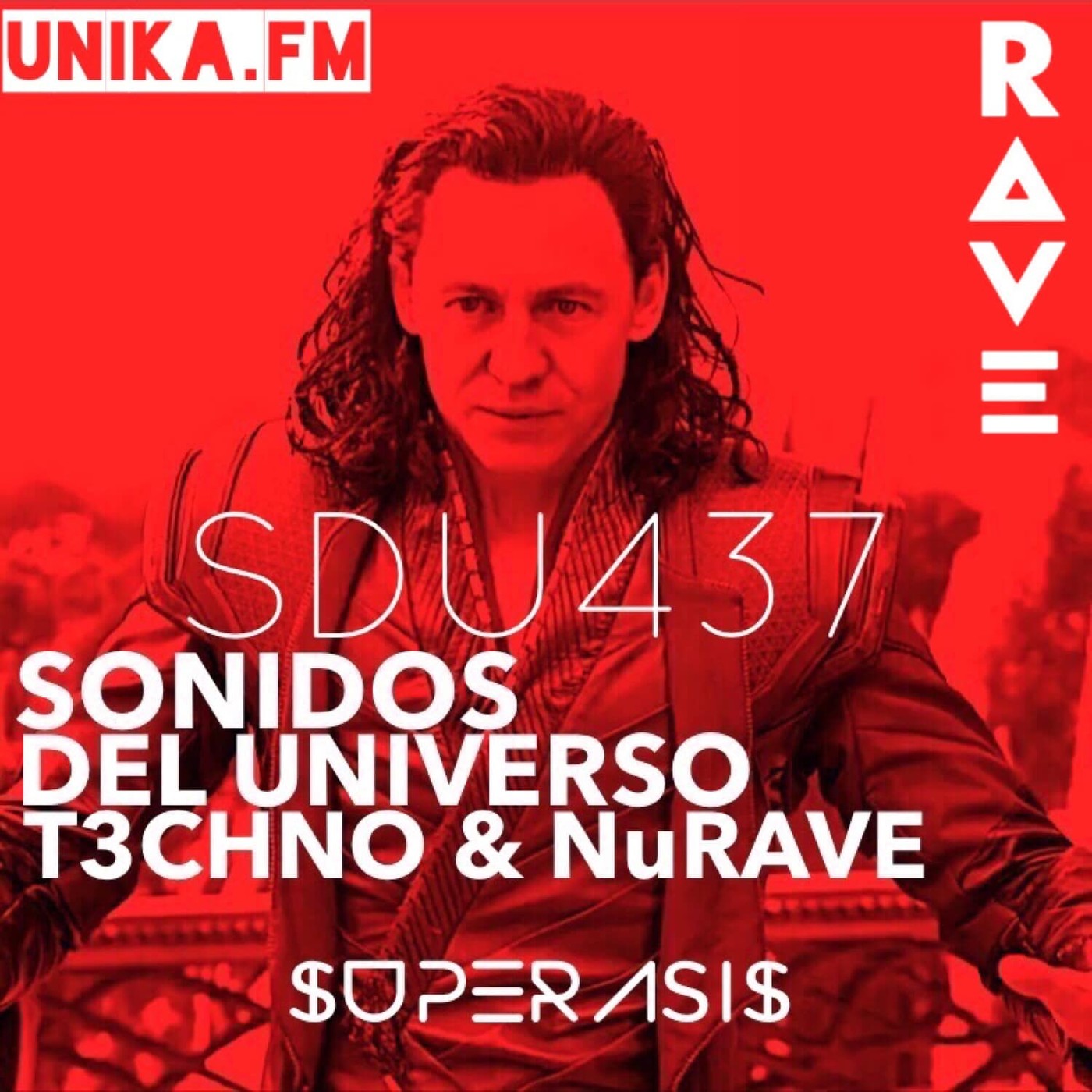 437.- SUPERASIS Presents: SONIDOS DEL UNIVERSO (SDU437) TECHNO RadioLive UNIKA.FM 13.10.20 episode artwork