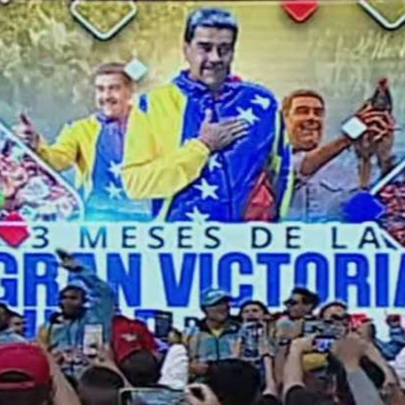 Venezuela festeja el tercer mes de la victoria popular en los comicios presidenciales