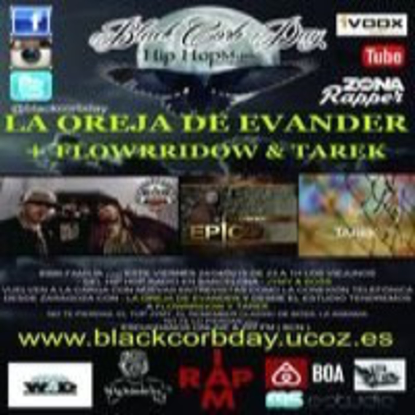 BLACKCORB DAY Prog.174 entrevista telefonica a LA OREJA DE EVANDER y visita estudio FLOWRRIDOW Y TAREK episode artwork