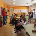 Charlas sobre triatlón en los centros escolares de Aguilar