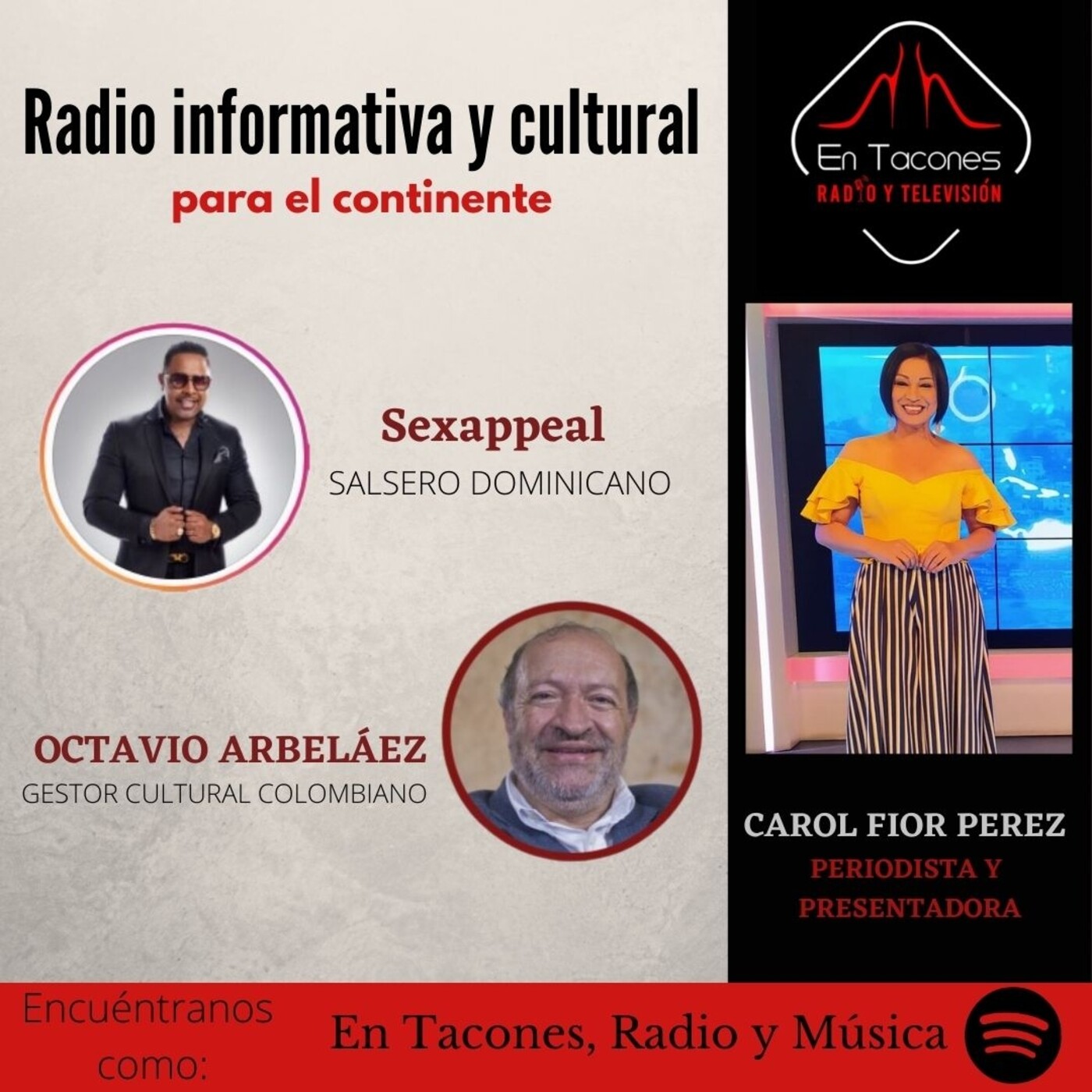 En Tacones, Radio y Música.
