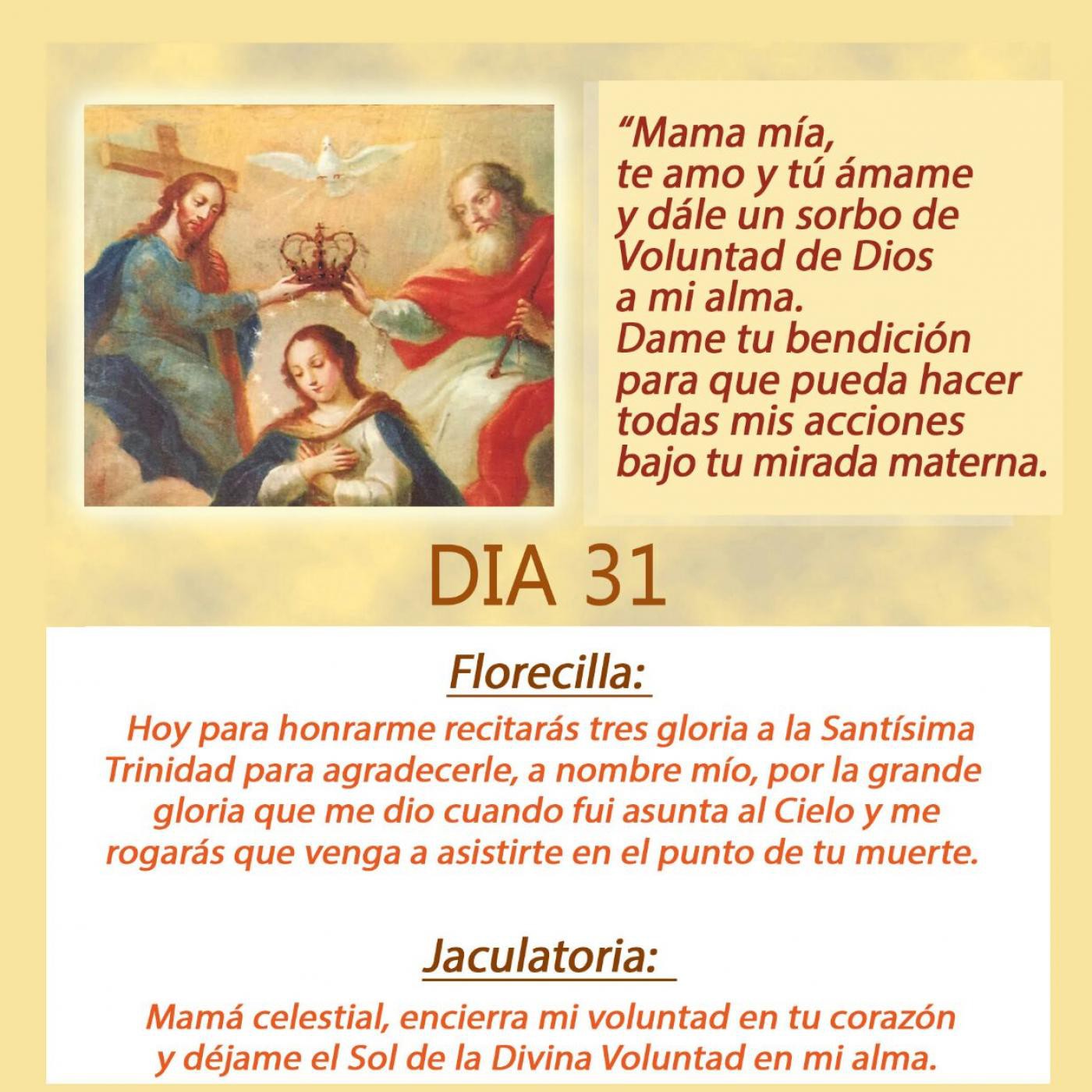 DIVINA VOLUNTAD CONSAGRACION A LA REINA DEL CIELO