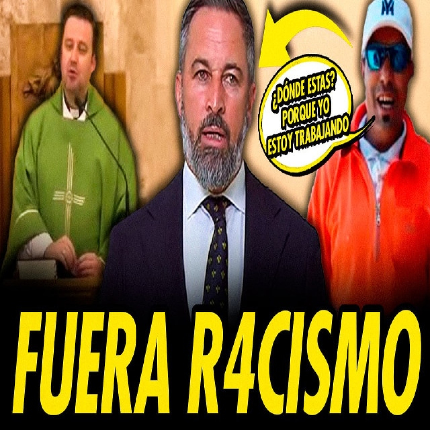 CURA DE VALDEPEÑAS ESTALLA CONTRA LA EXPLOTACIÓN MIENTRAS QUE UN MIGRANTE LE TIRA UN DARDO A ABASCAL