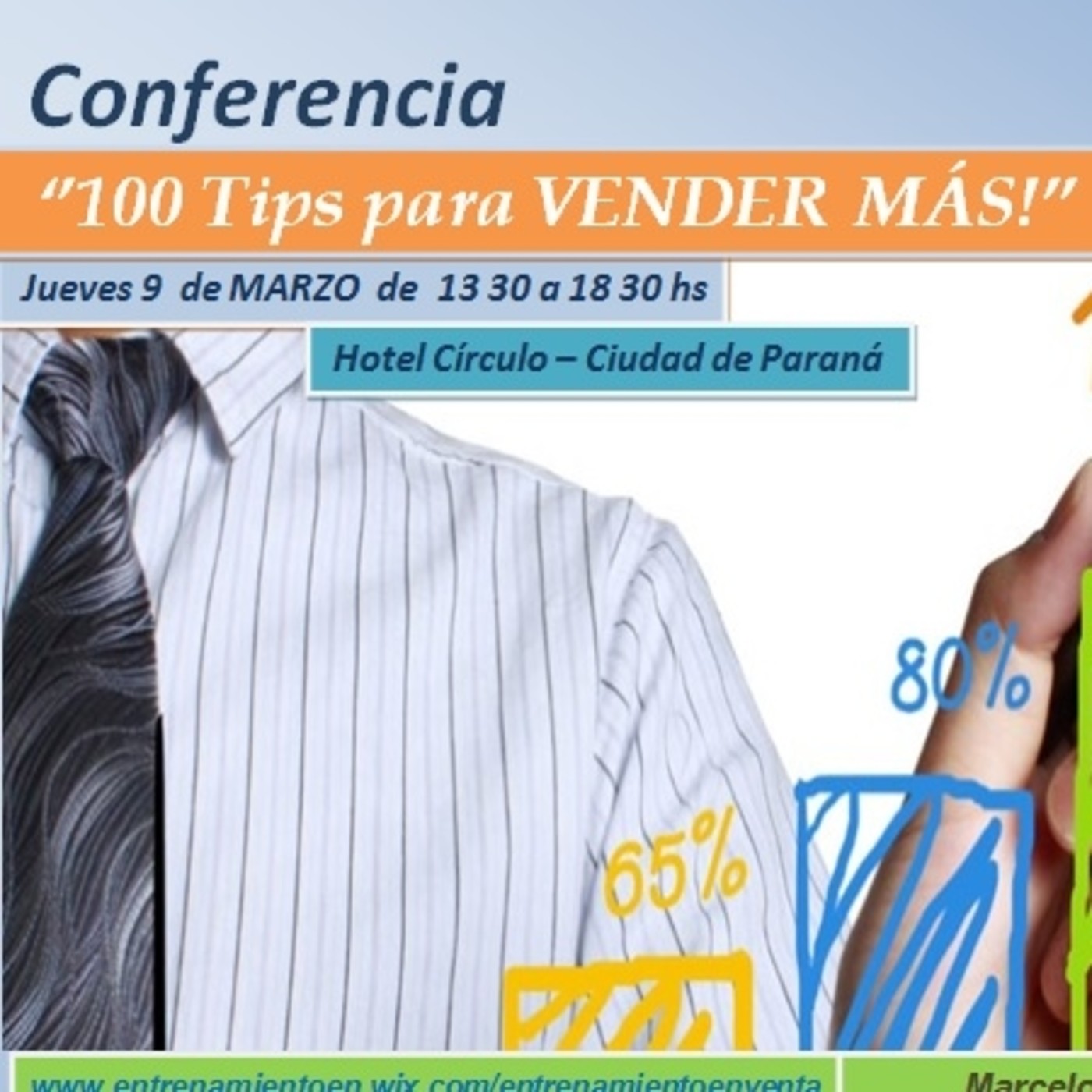 Conferencia : ' 100 Tips para VENDER MÁS ' - Publicidad Milenium 96.5 -Paraná