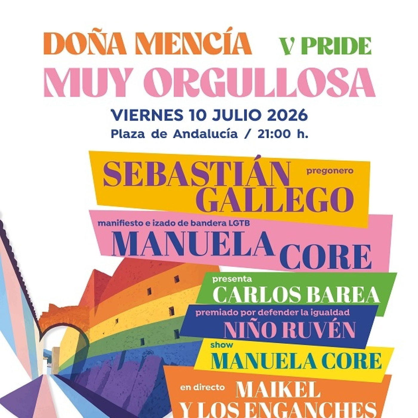 Doña Mencía vivirá el viernes su V Pride episode artwork