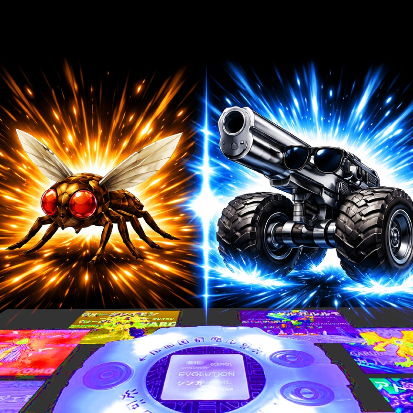   Traer Treitracuatro, Drosofilamon Digital y Pistolas Tractocamionopodas  