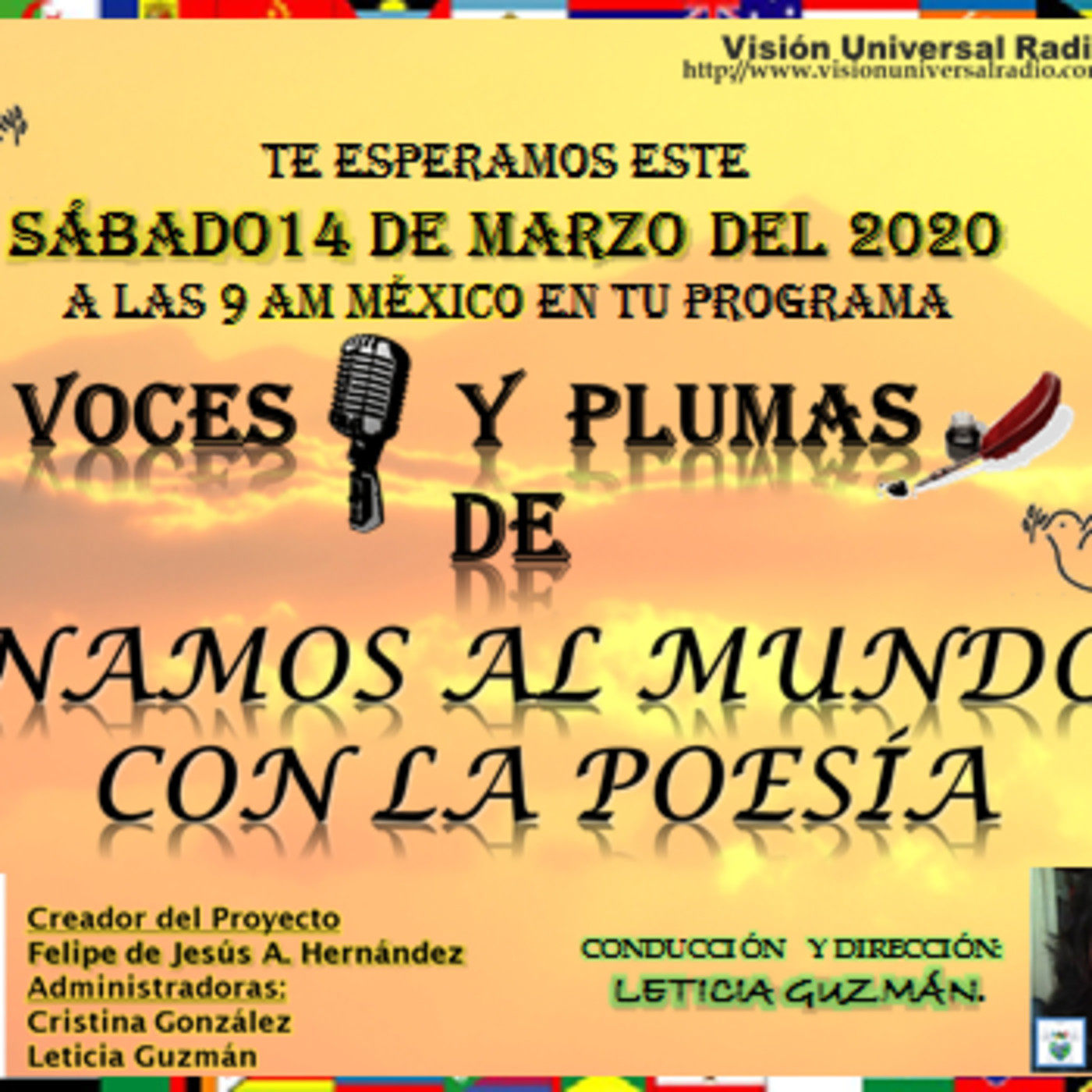 VOCES Y PLUMAS DE UNAMOS AL MUNDO CON LA POESÍA