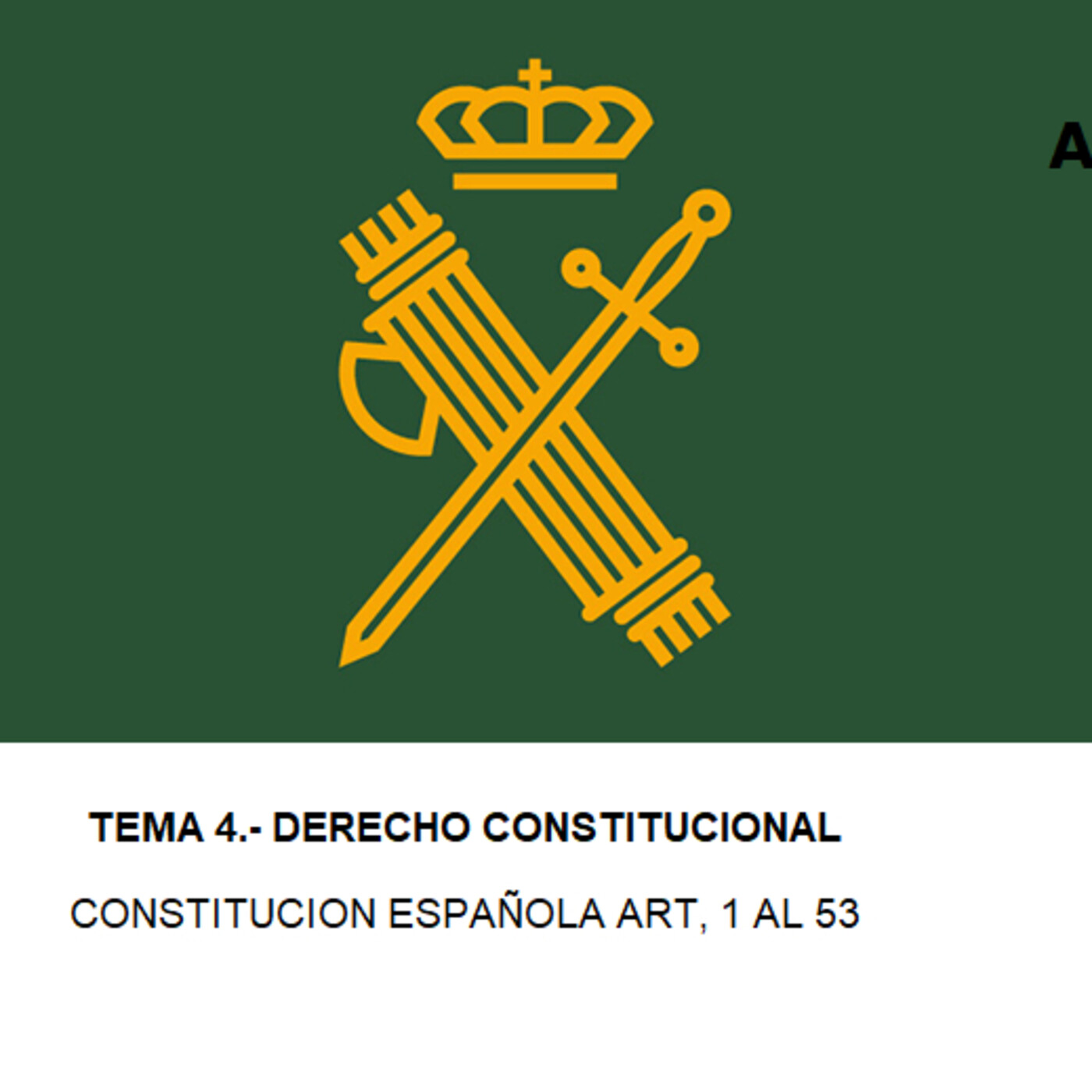 Audio Temario Oposición Guardia Civil.