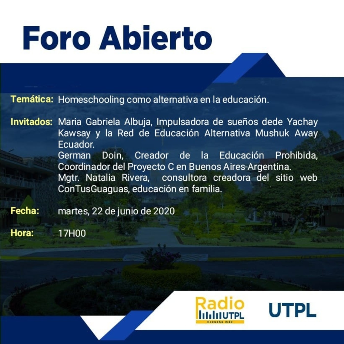Foro Abierto, primer programa
