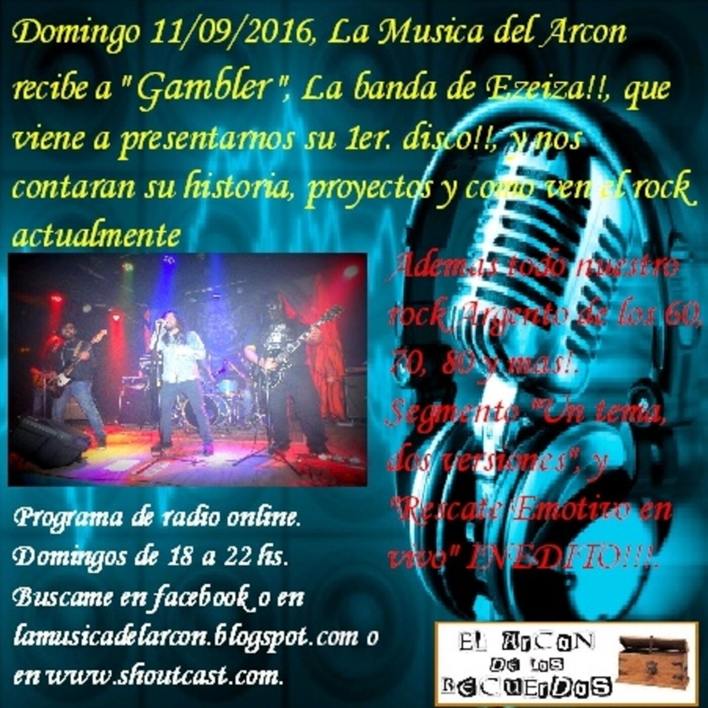 El Arcon del Rock Argento - Emision nº 123 con Gambler episode artwork