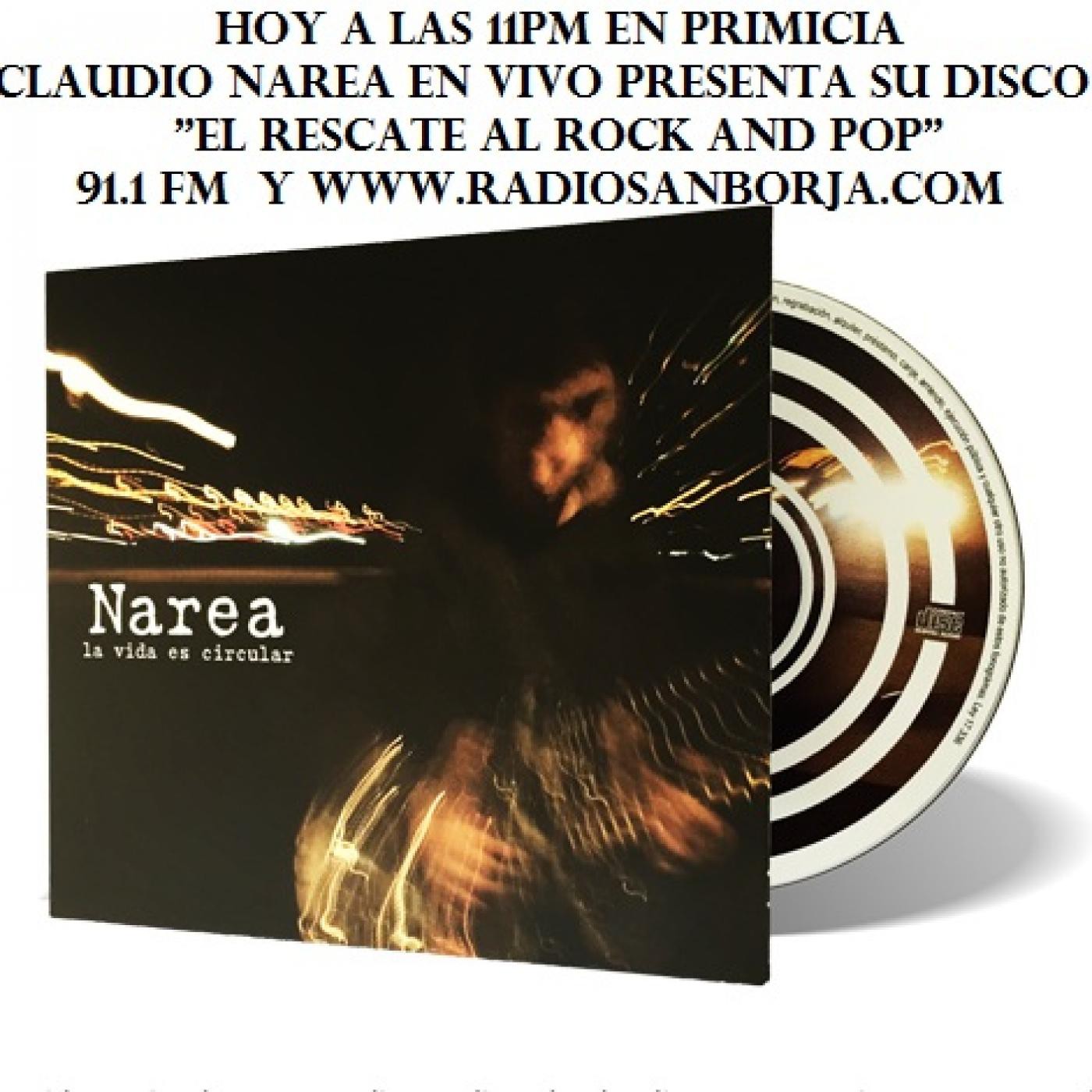 EL RESCATE CON LEO PRO - 14 DE DICIEMBRE 2015 - ENTREVISTA A CLAUDIO NAREA Y PRESENTACION DE SU NUEVO DISCO EN PRIMICIA episode artwork