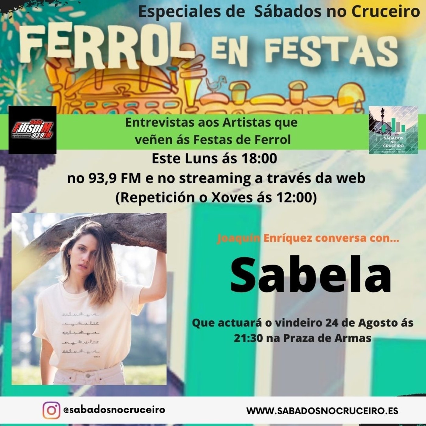 ENTREVISTA A SABELA RAMIL – Sabádos no Cruceiro: Especiais Ferrol en Festas