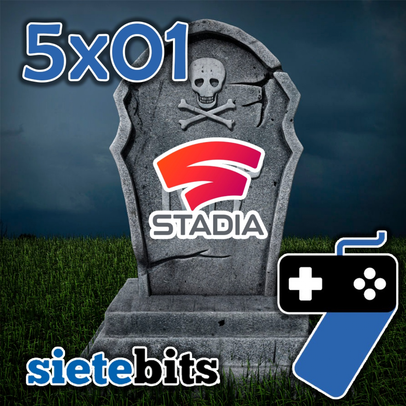 SieteBITS 5x01 | La morición de Stadia, PlayStation Stars, retrasos, rumores y un chatarrero espacial episode artwork