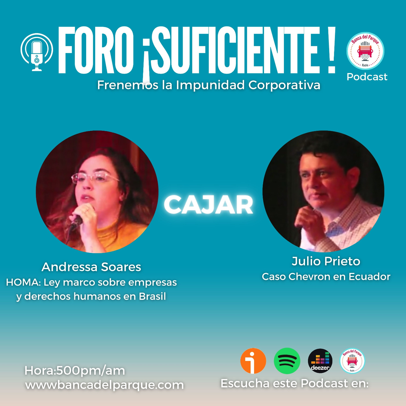 28.04.2023 - La Banca del Parque - CAJAR - FORO-IMPUNIDAD CORPORATIVA - Ley Marco-Brasil y Afectad@s Petroleras-Ecuador episode artwork