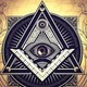 Ojo Iluminati en estacion de Tren