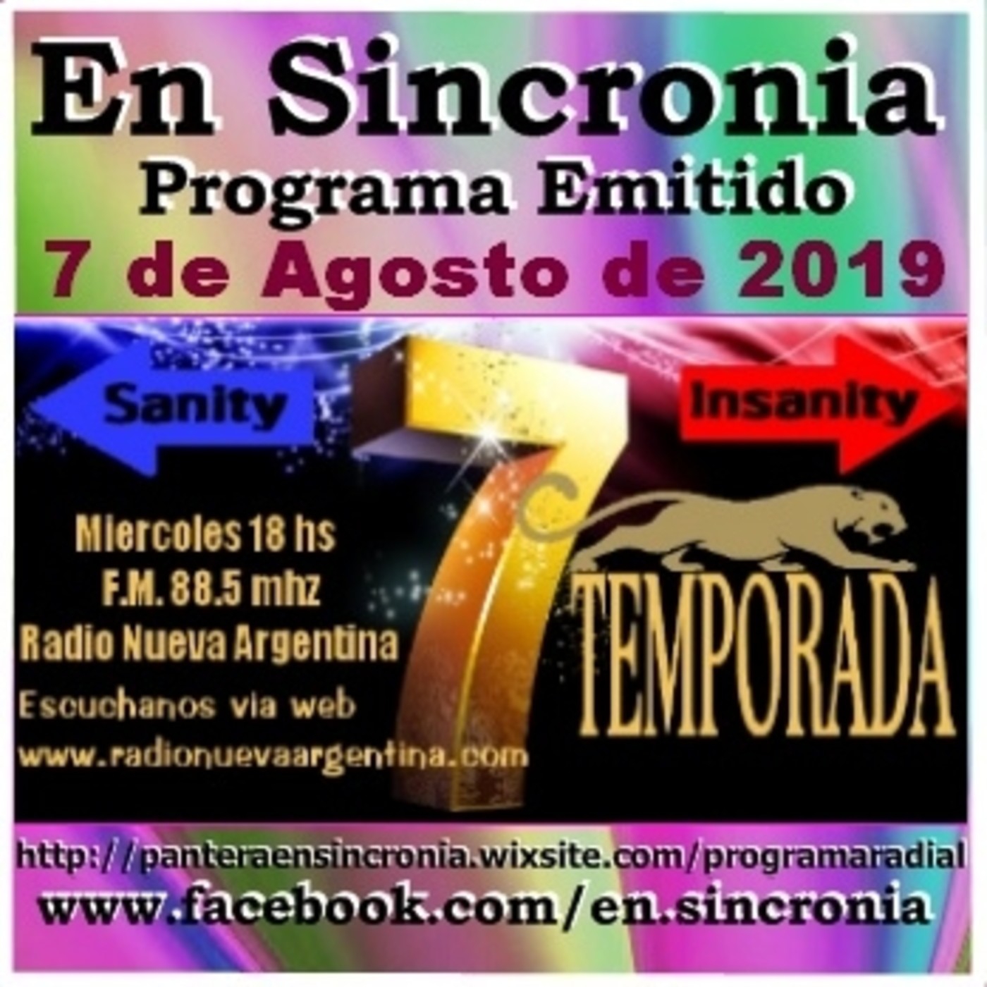 En Sincronia - 2019 Agosto 07 - Programa Radial Emitido