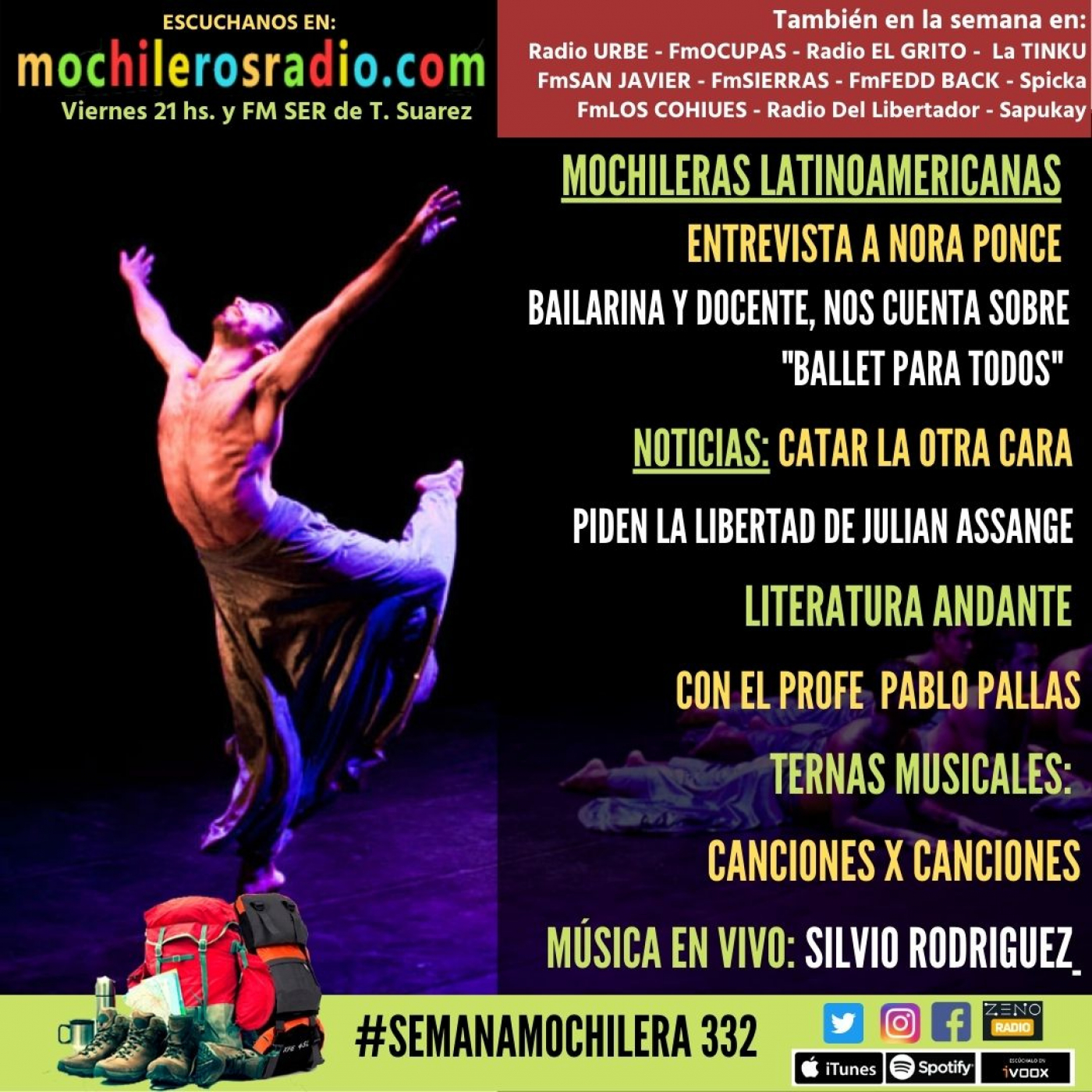 Mochileros 332 - 2 de Diciembre de 2022 episode artwork