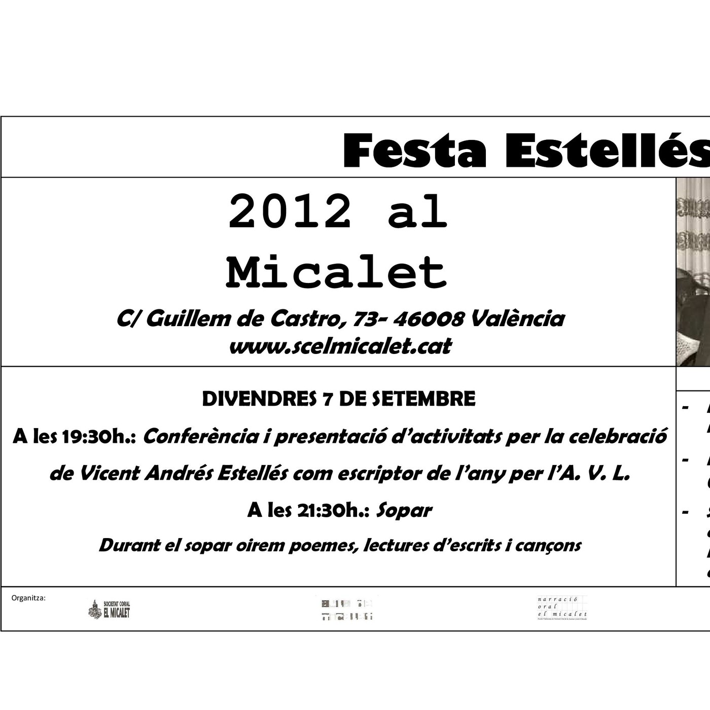 Sopar Estellés. València 2012