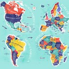 Nombres de países y ciudades