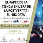 Entrevista a Frederic Bartumeus @CEABCSIC sobre la xerrada “El paper de la ciència en l’era de la postveritat i el “Big