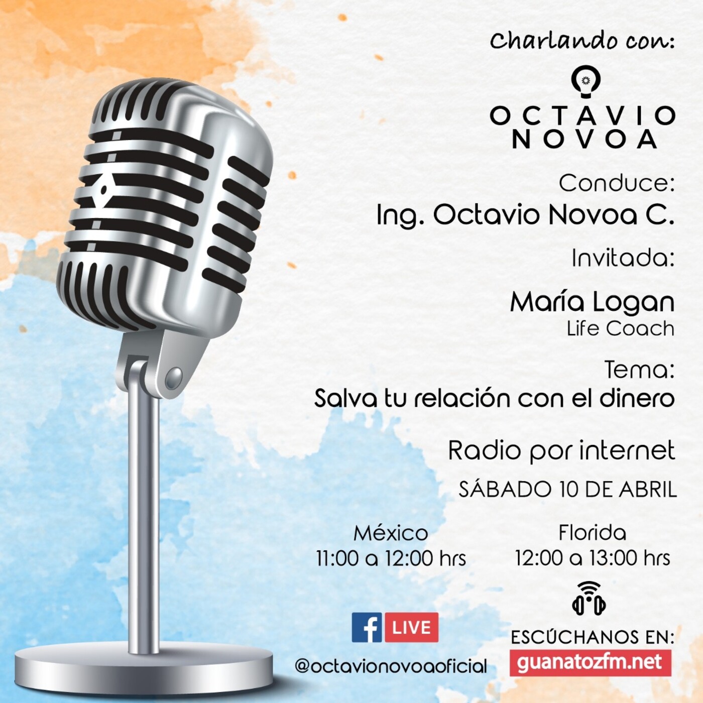 Charlando Con Octavio Novoa 10 De Abril 2021 episode artwork